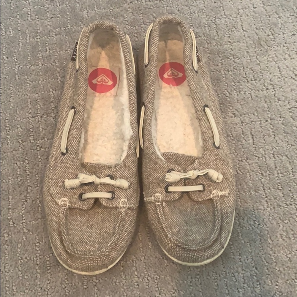 Roxy wool lined loafers